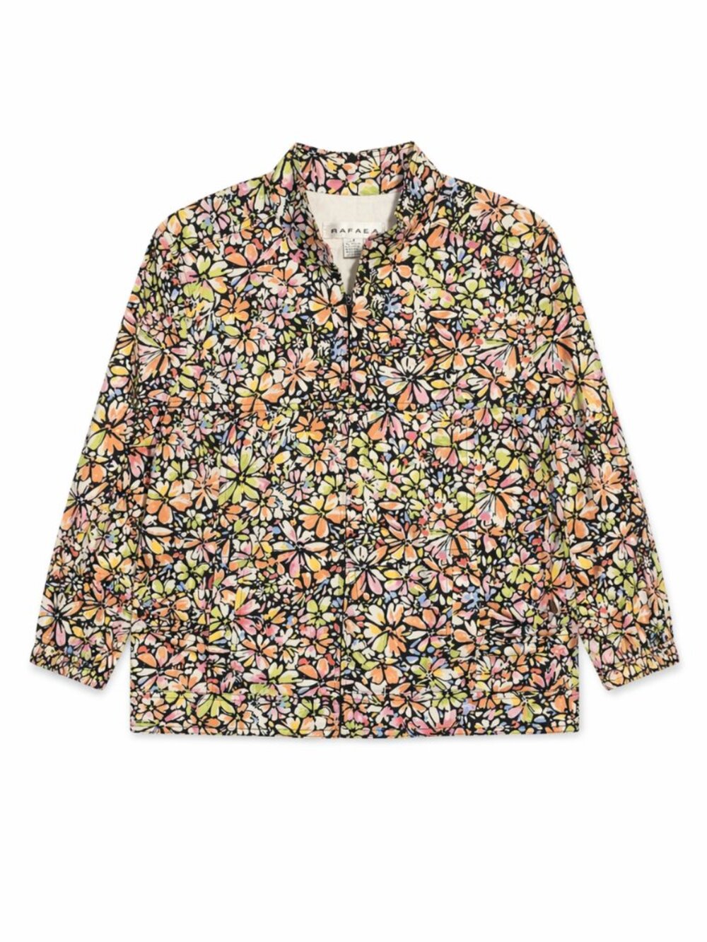 RAFAEL Colorful Floral Women's Lightweight Jacket, Size 6